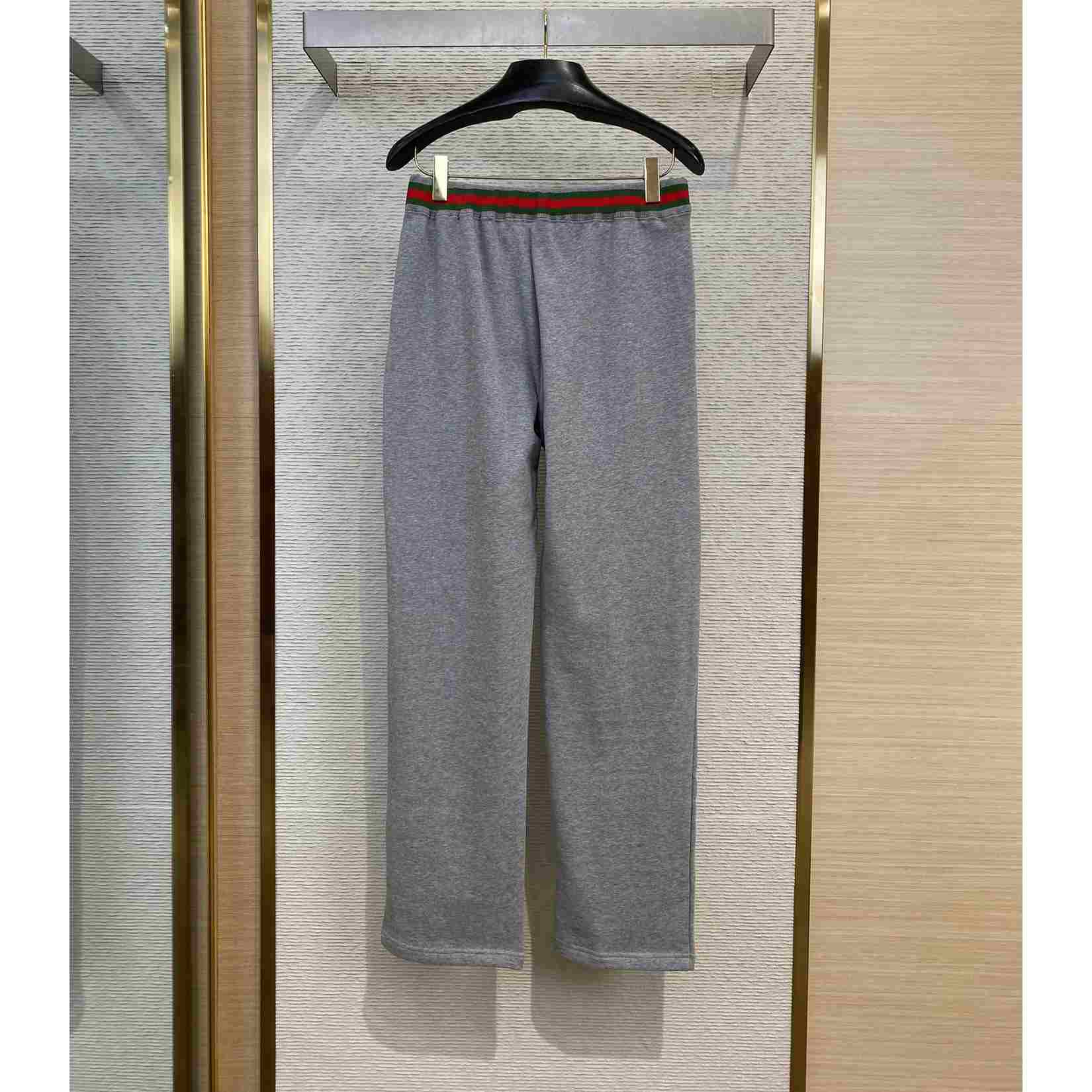 Gucci Cotton Jersey Jogging Pant With Web - DesignerGu