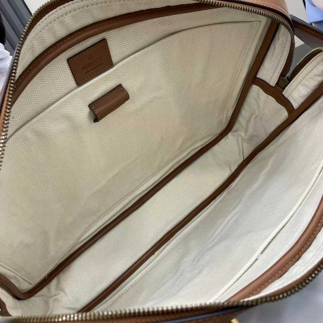 Gucci GG Emblem Medium Briefcase - DesignerGu