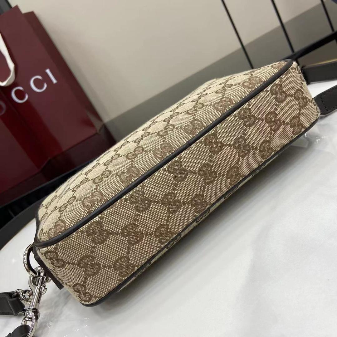 Gucci GG Canvas Small Crossbody Bag - DesignerGu
