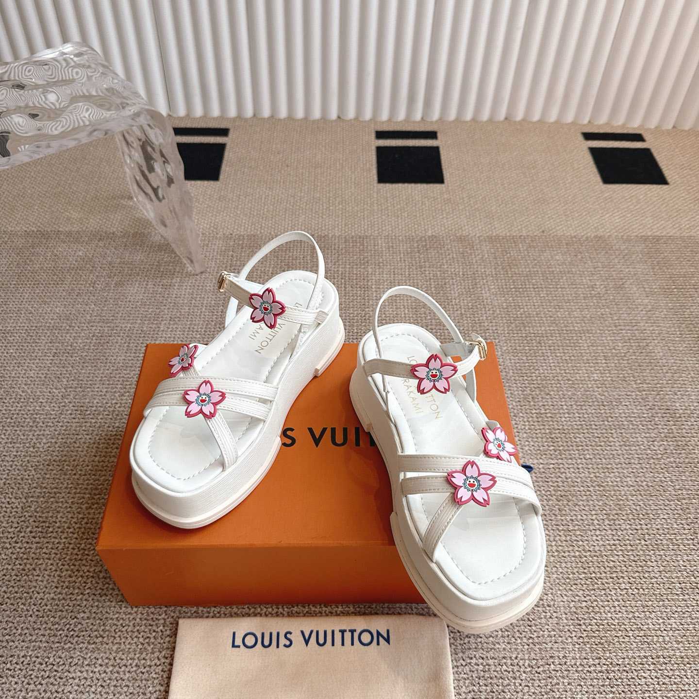Louis Vuitton LV x TM Maya Platform Sandal - DesignerGu