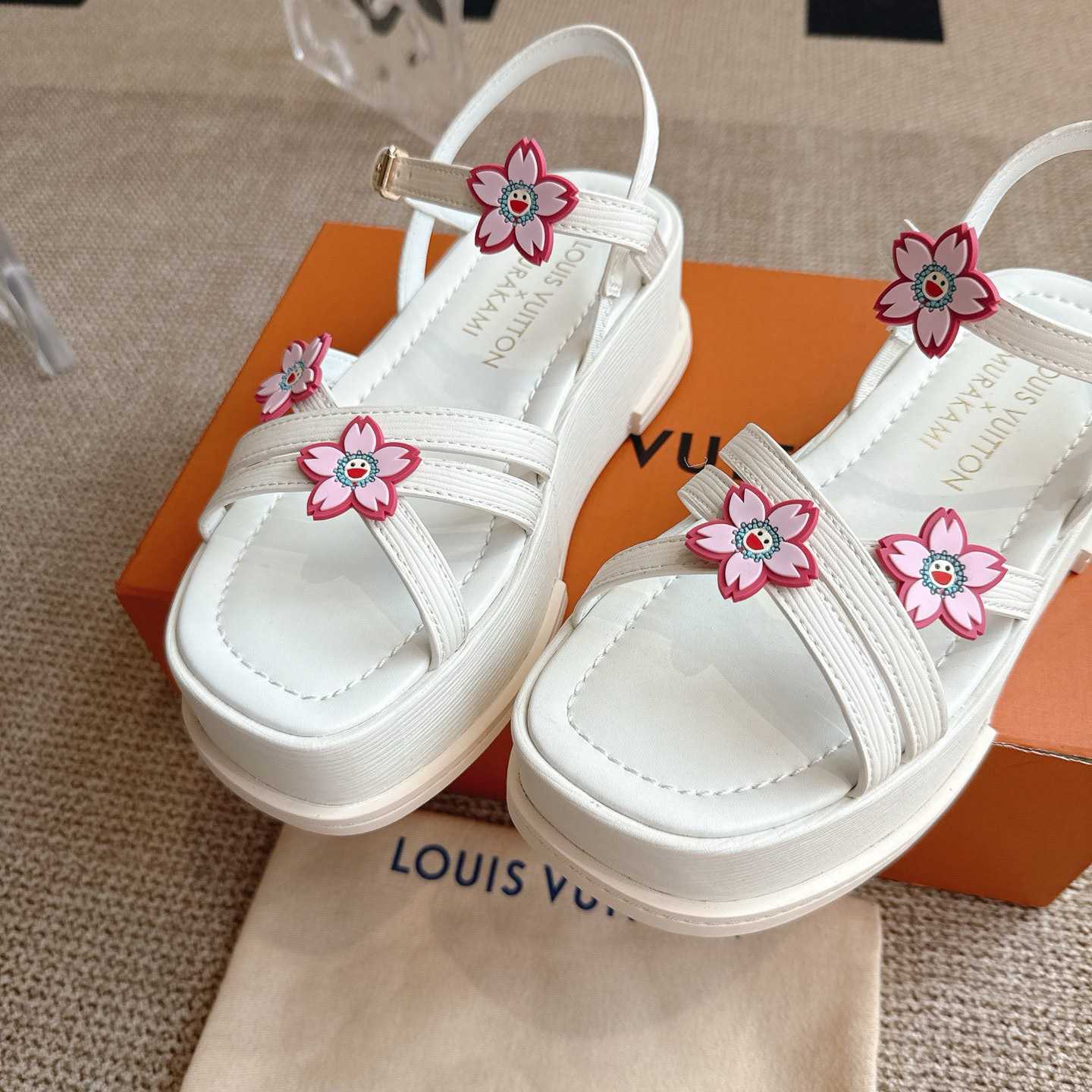 Louis Vuitton LV x TM Maya Platform Sandal - DesignerGu