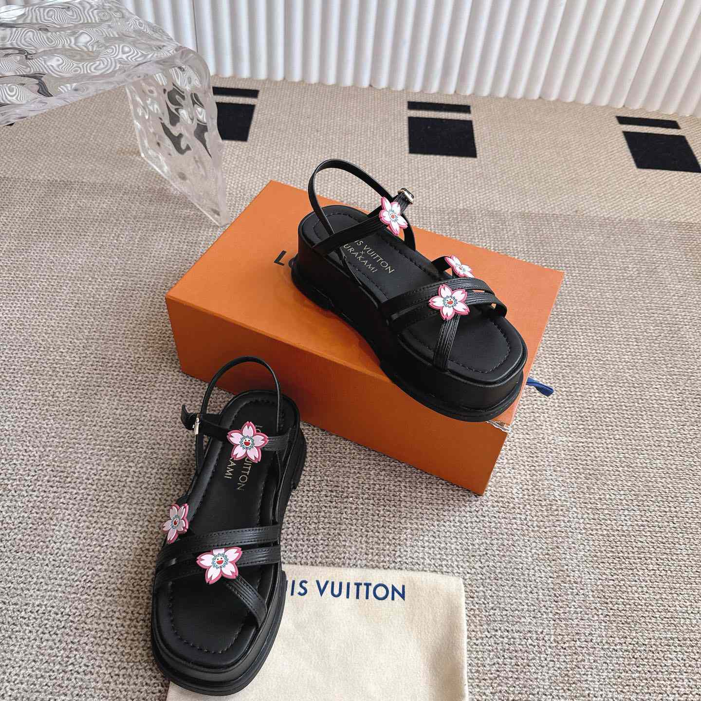 Louis Vuitton LV x TM Maya Platform Sandal - DesignerGu