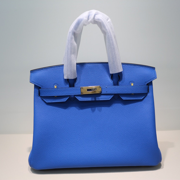Hermes Birkin bag 30 Blue - DesignerGu