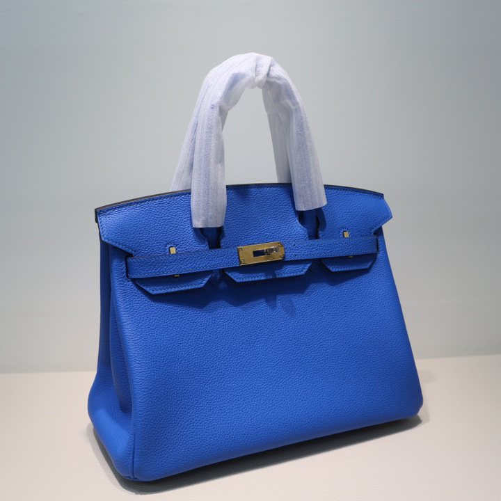 Hermes Birkin bag 30 Blue - DesignerGu