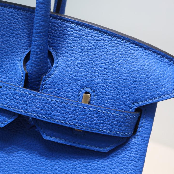 Hermes Birkin bag 30 Blue - DesignerGu