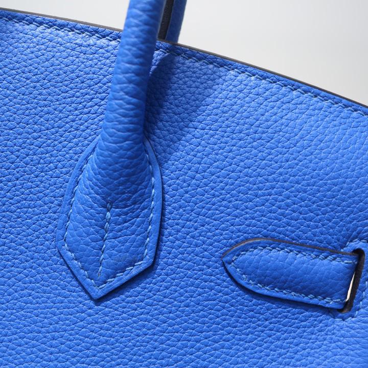Hermes Birkin bag 30 Blue - DesignerGu