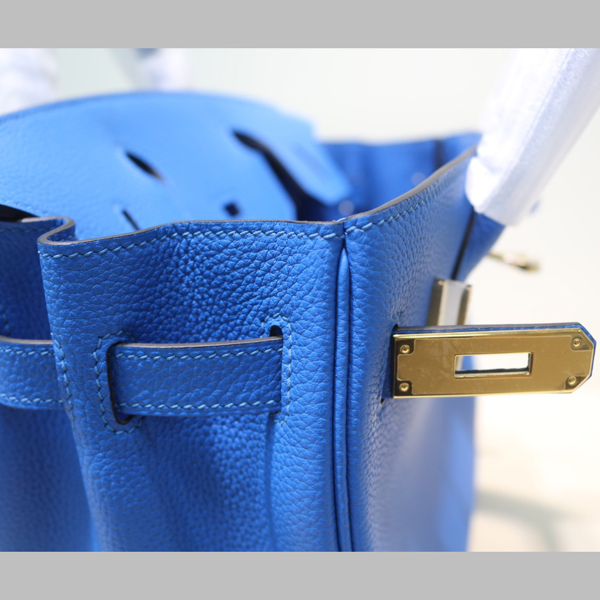 Hermes Birkin bag 30 Blue - DesignerGu