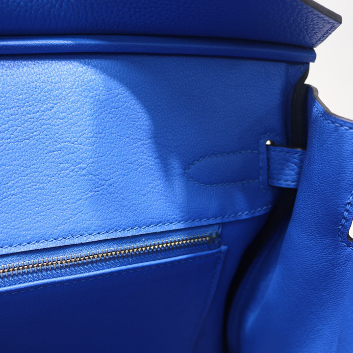 Hermes Birkin bag 30 Blue - DesignerGu
