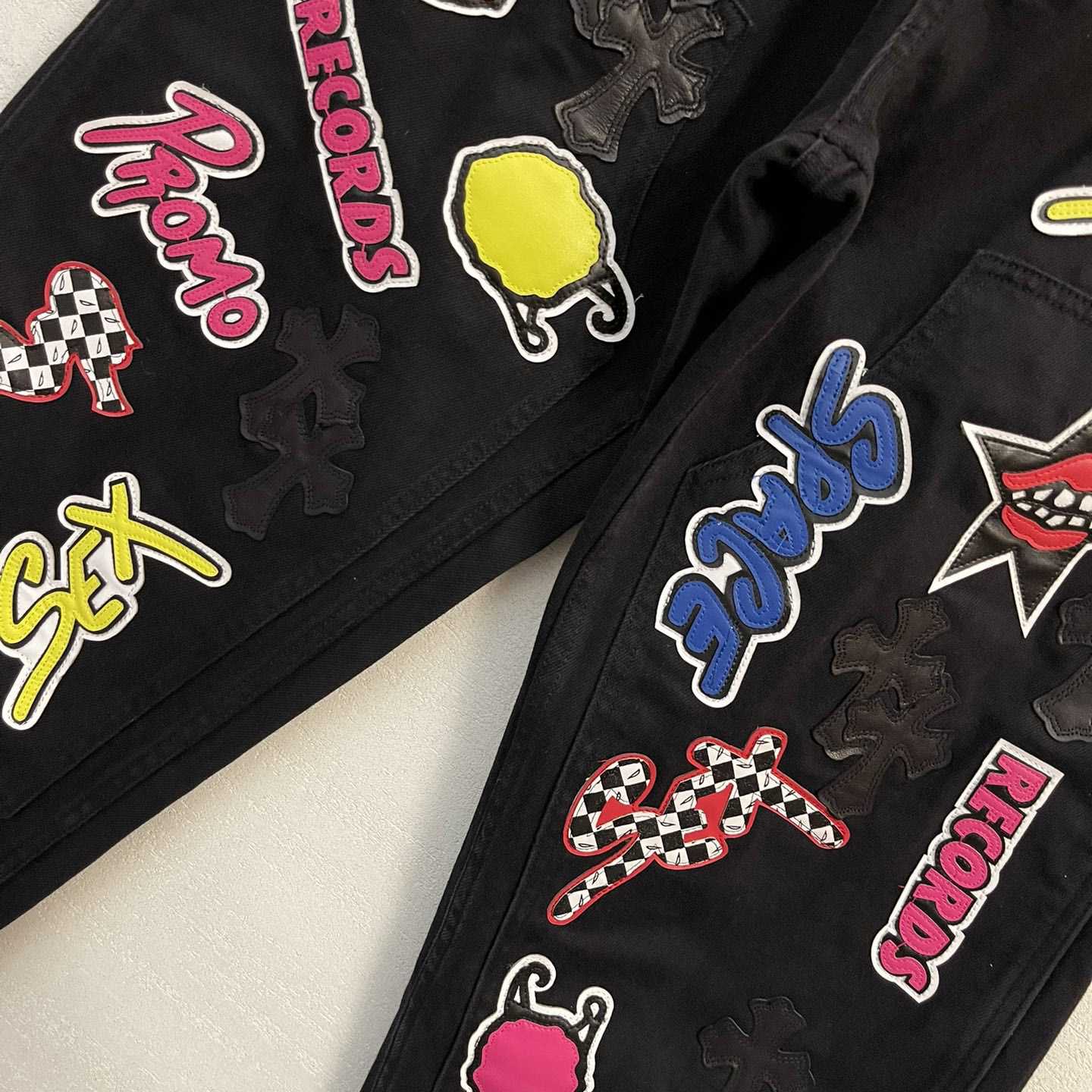 Chrome Hearts Matty Boy Sex Records Black Jean - DesignerGu