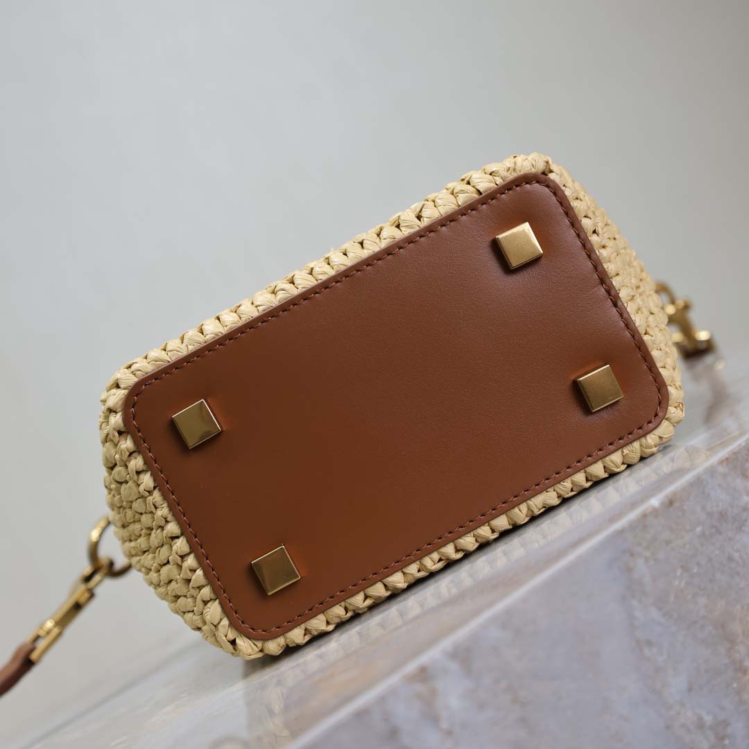 Saint Laurent Le 37 Mini In Raffia - DesignerGu