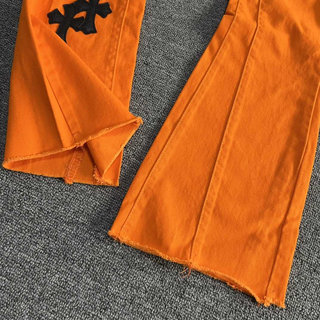 Chrome Hearts x Off-White Cross Denim 'Orange' - DesignerGu