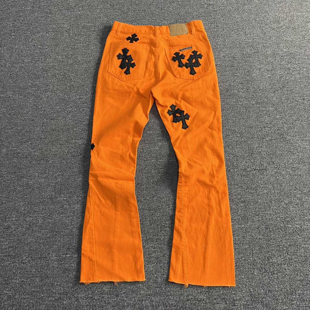 Chrome Hearts x Off-White Cross Denim 'Orange' - DesignerGu
