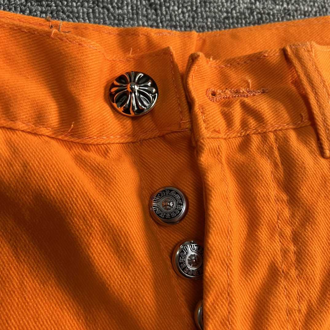 Chrome Hearts x Off-White Cross Denim 'Orange' - DesignerGu
