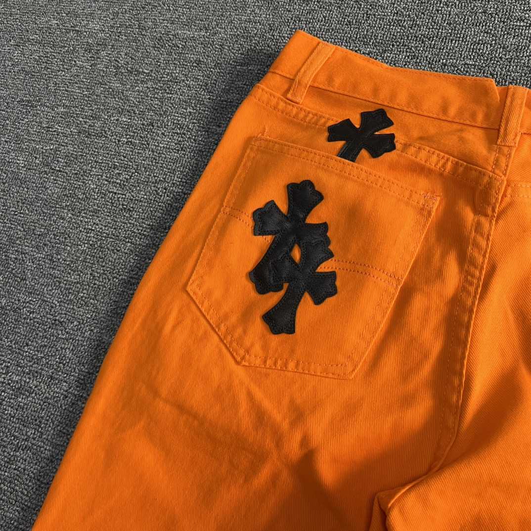 Chrome Hearts x Off-White Cross Denim 'Orange' - DesignerGu