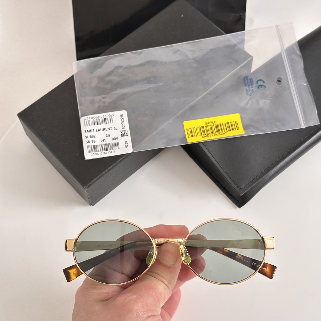 Saint Laurent Eyewear SL 692 oval-frame Sunglasses    - DesignerGu