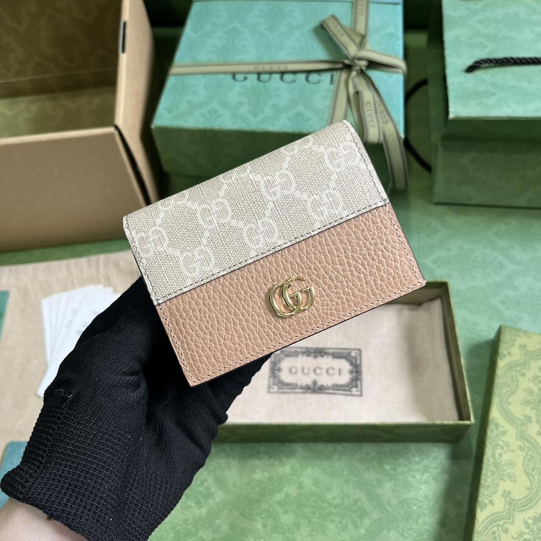 Gucci GG Marmont Card Case Wallet(11-9-3cm)    - DesignerGu