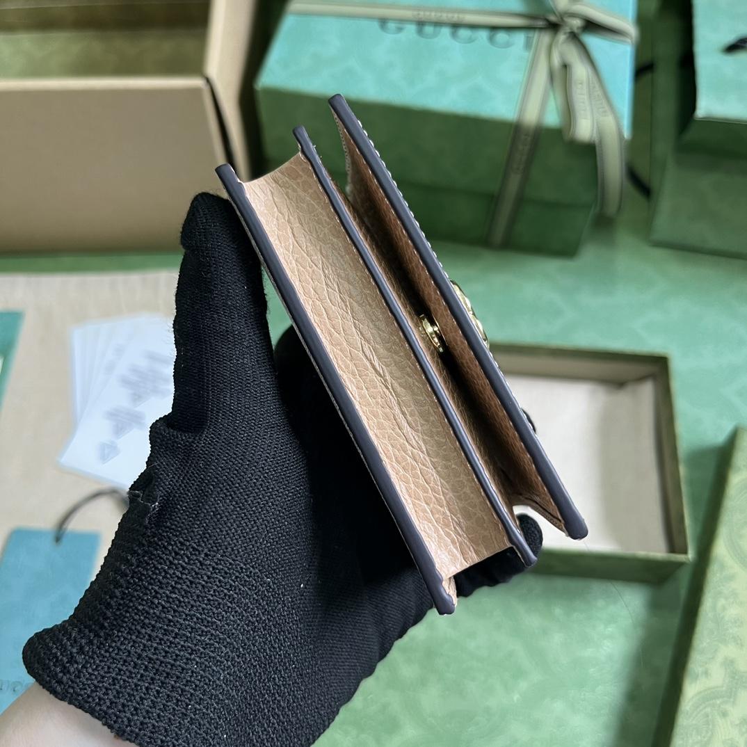 Gucci GG Marmont Card Case Wallet(11-9-3cm)    - DesignerGu