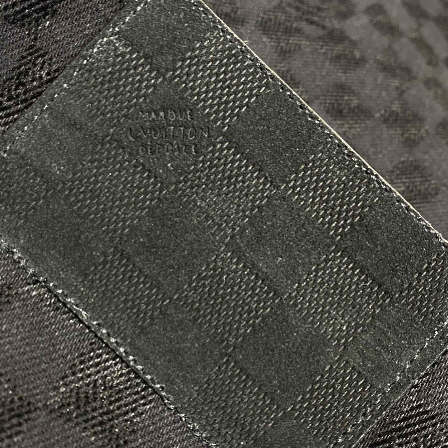 Louis Vuitton Flocked Damier Denim Wide-Leg Pants   1AHBKQ - DesignerGu