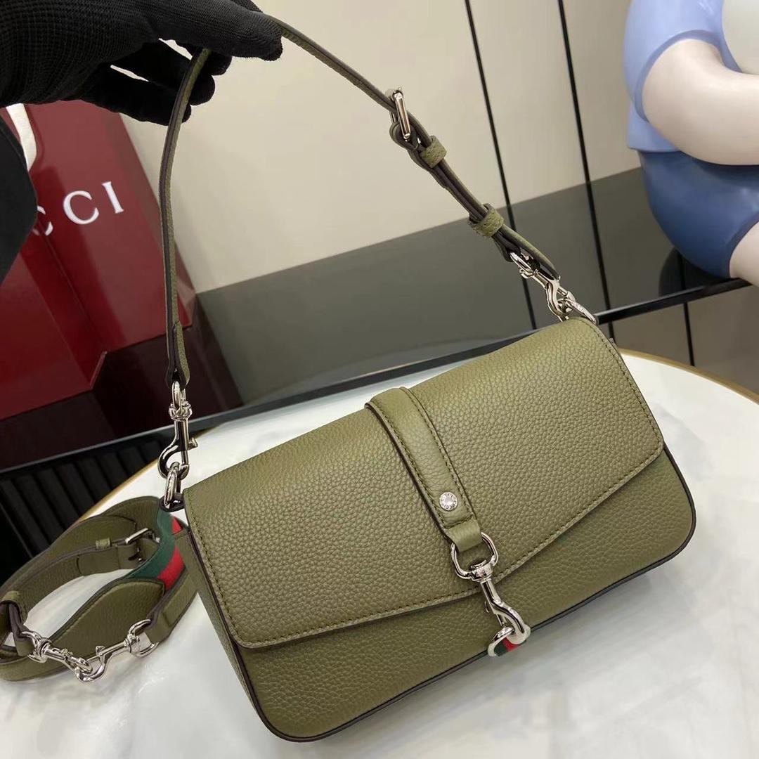 Gucci Small Crossbody Bag With Hook Closure - DesignerGu