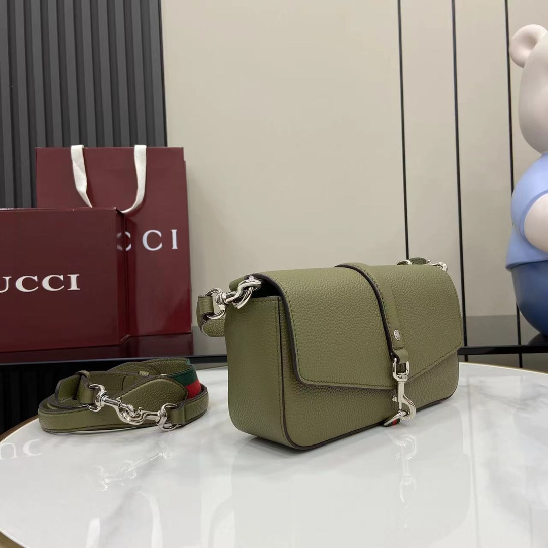 Gucci Small Crossbody Bag With Hook Closure - DesignerGu