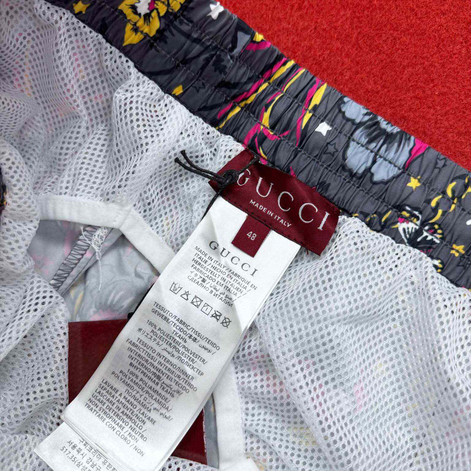 Gucci Punk Floral-print Cotton Short - DesignerGu