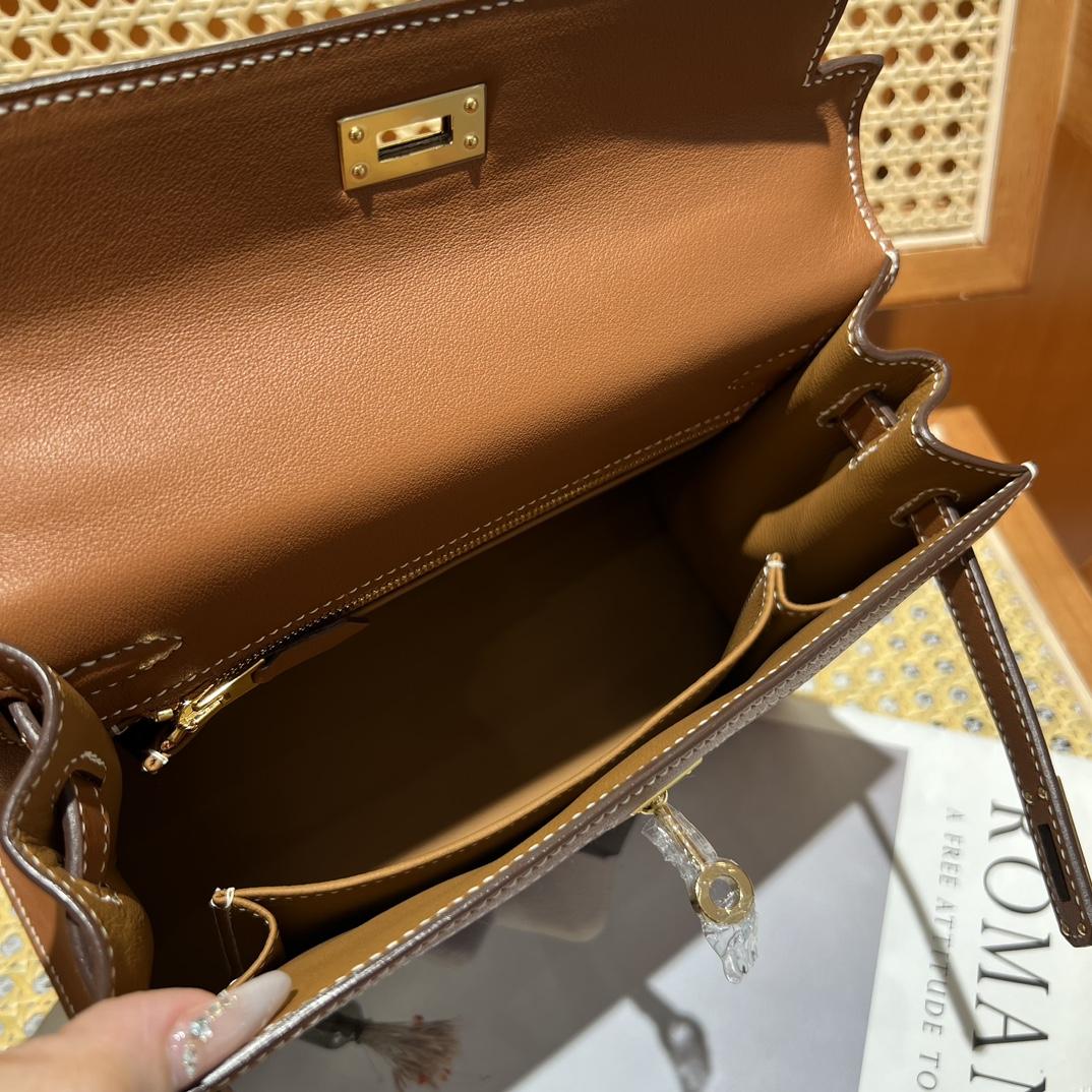 Hermes Vintage Toile & Barenia Kelly 25 - DesignerGu