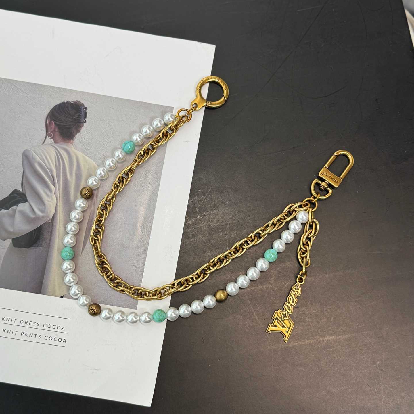 Louis Vuitton Pearls Chain Belt and Bag Charm   M02097 - DesignerGu