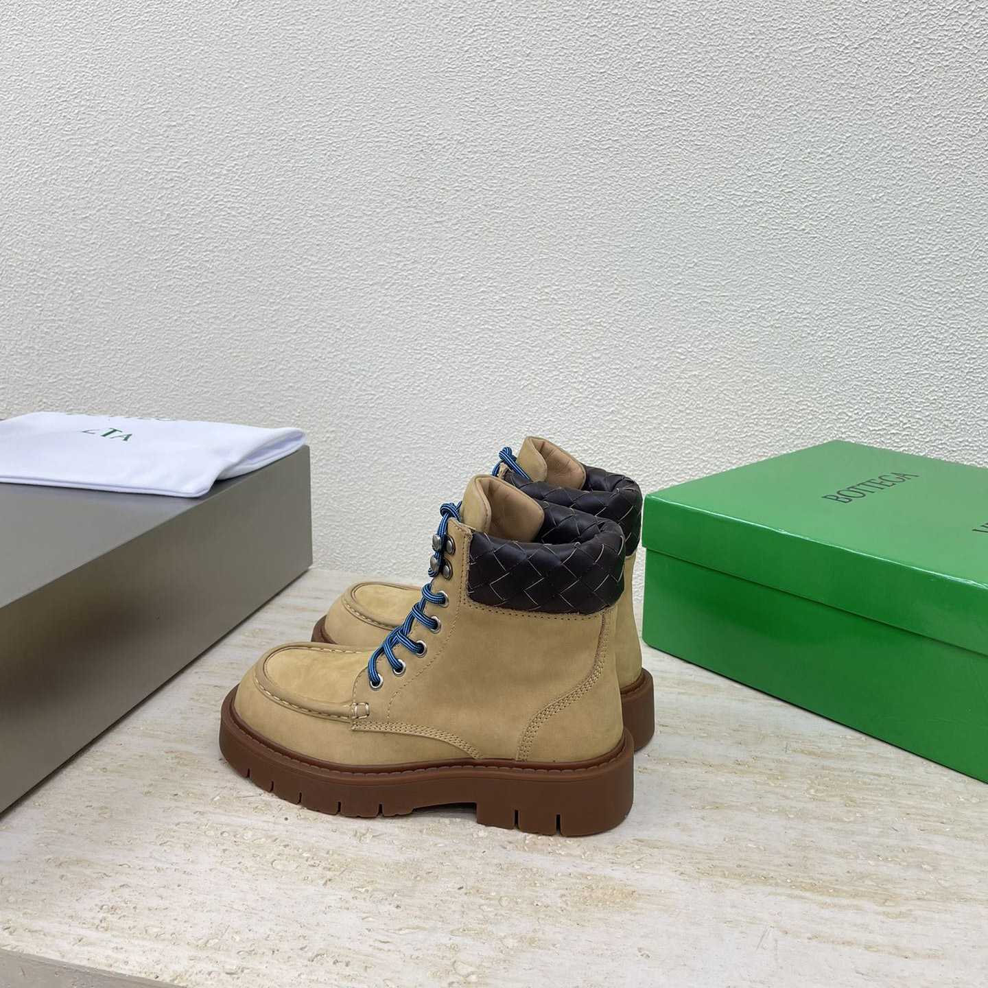 Bottega Veneta Haddock Lace-Up Ankle Boot - DesignerGu