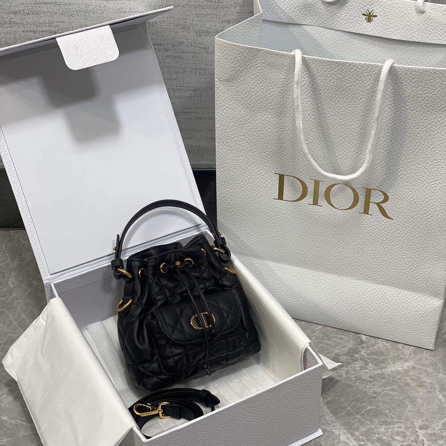 Dior Caro Nano Bucket Bag   - DesignerGu