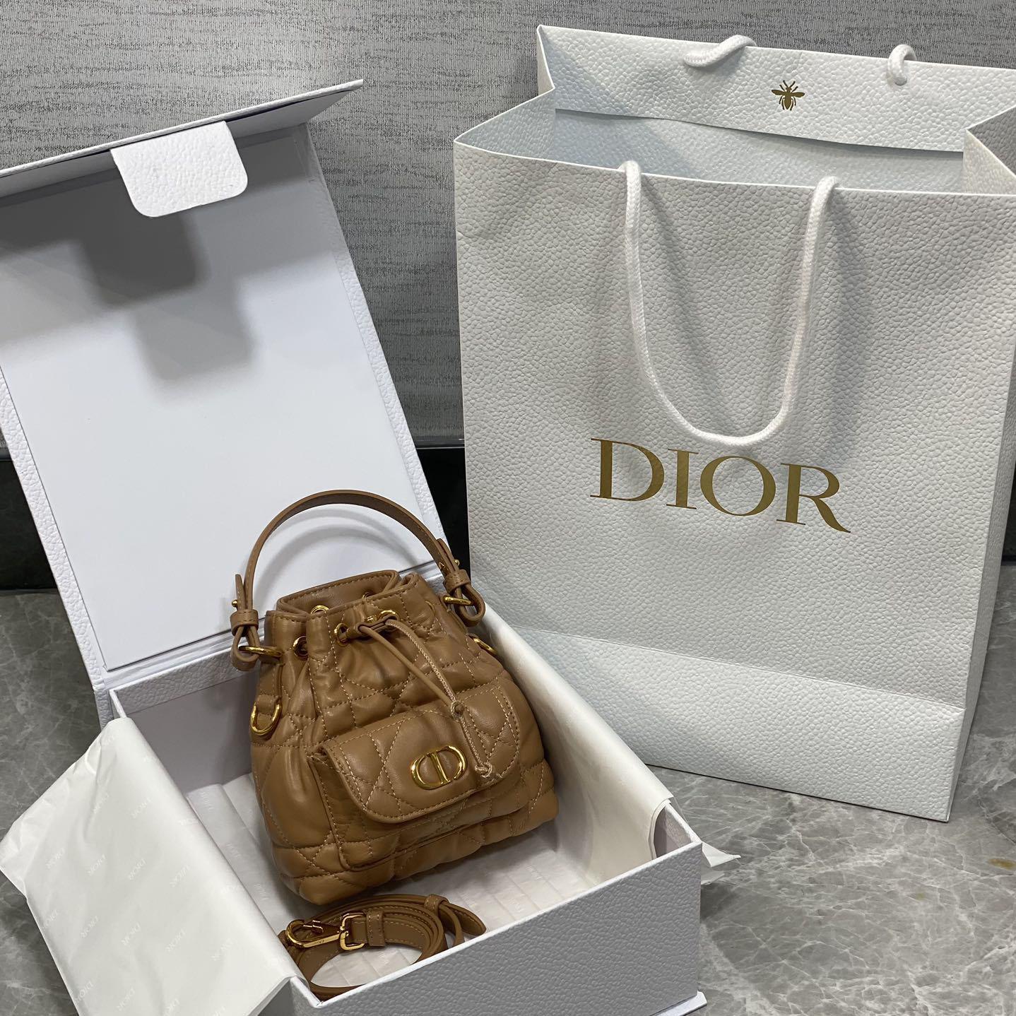 Dior Caro Nano Bucket Bag  - DesignerGu
