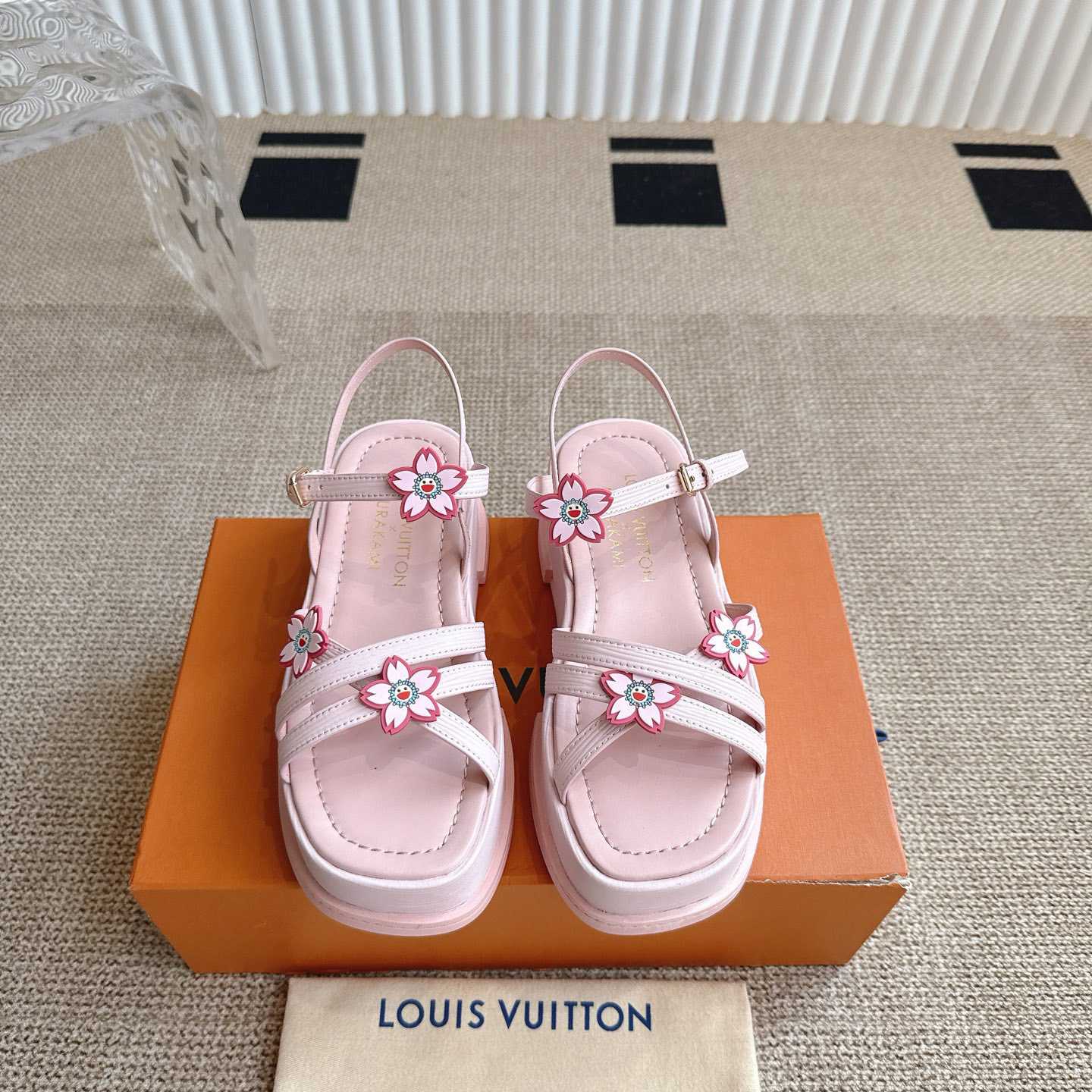 Louis Vuitton LV x TM Maya Platform Sandal  1AGWO2 - DesignerGu