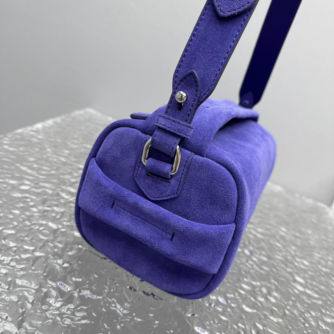 Prada Suede Shoulder Bag - DesignerGu