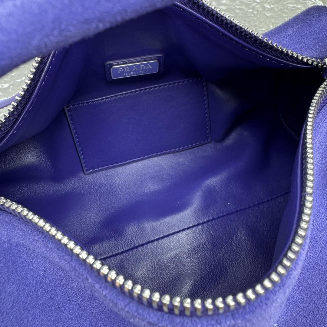 Prada Suede Shoulder Bag - DesignerGu