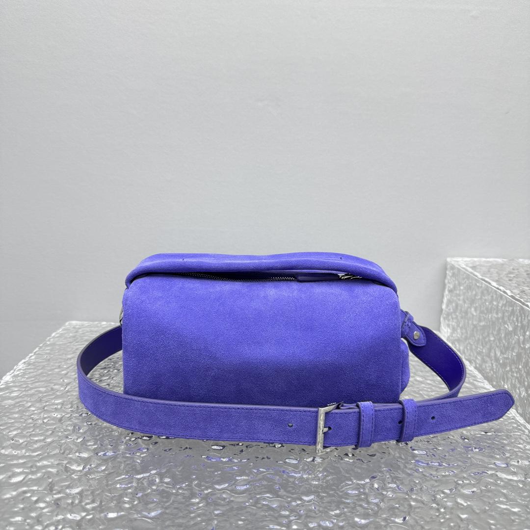 Prada Suede Shoulder Bag - DesignerGu