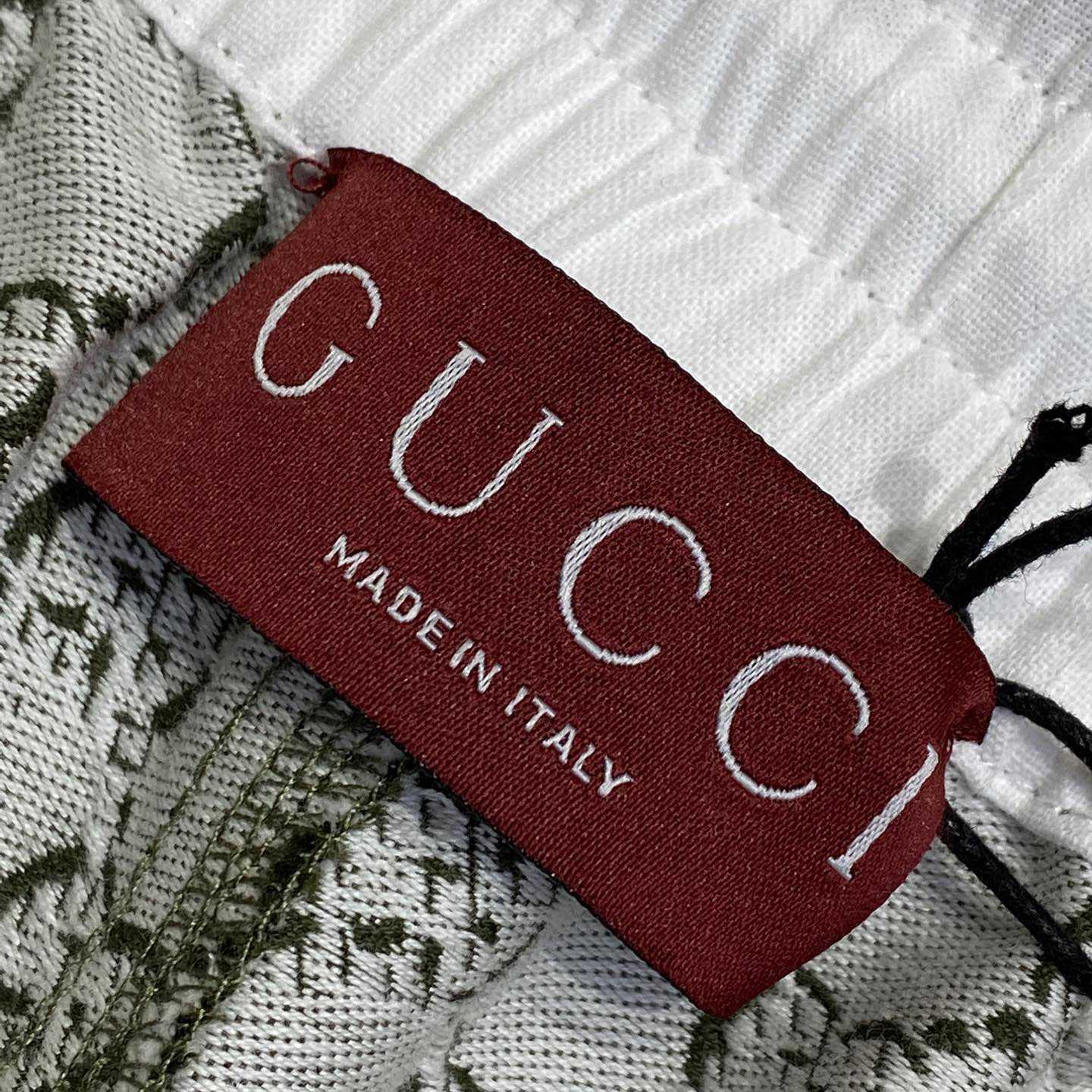 Gucci Cotton Jacquard Shorts With GG Shadow - DesignerGu