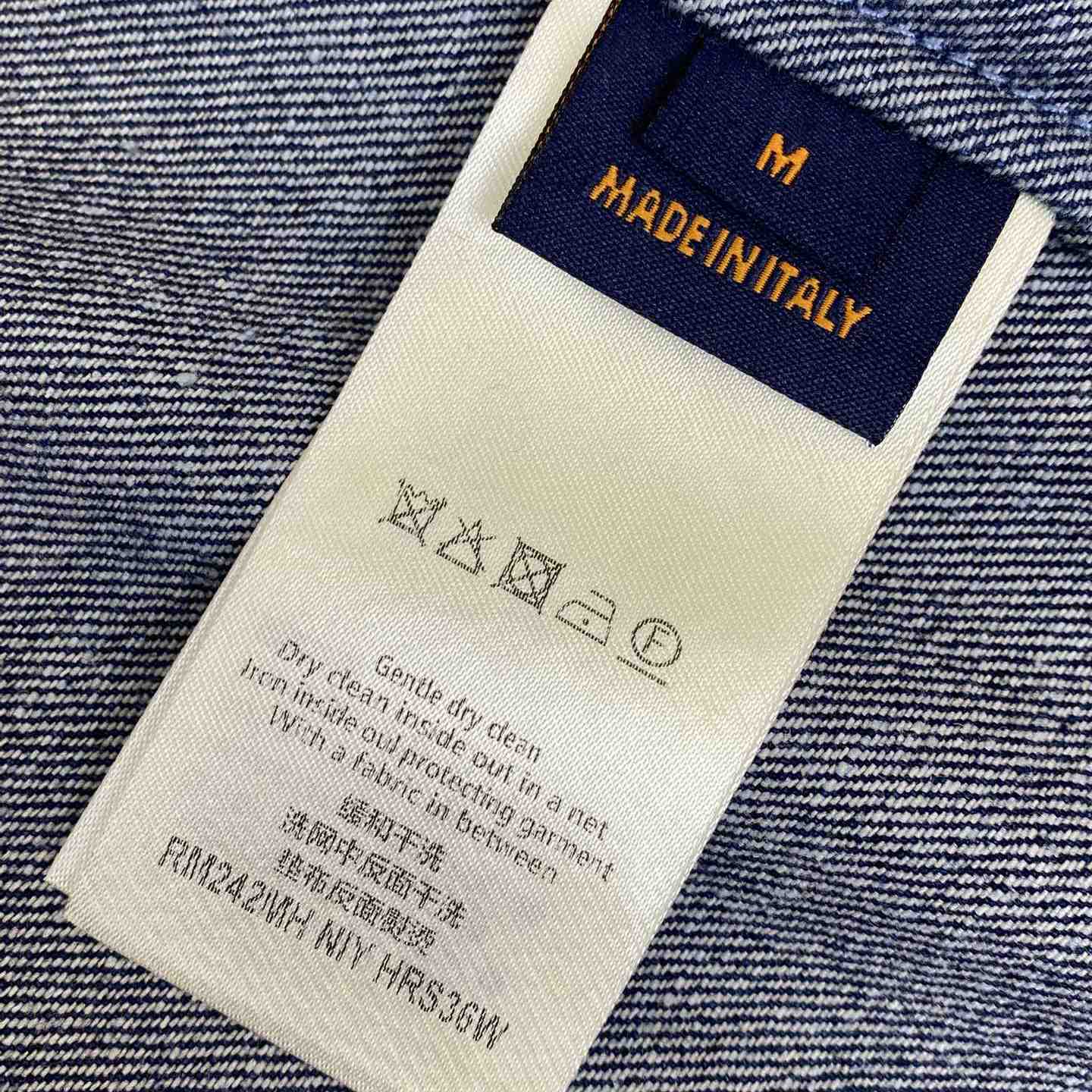 Louis Vuitton Embroidered Damier Denim Shorts  1AFVO5 - DesignerGu