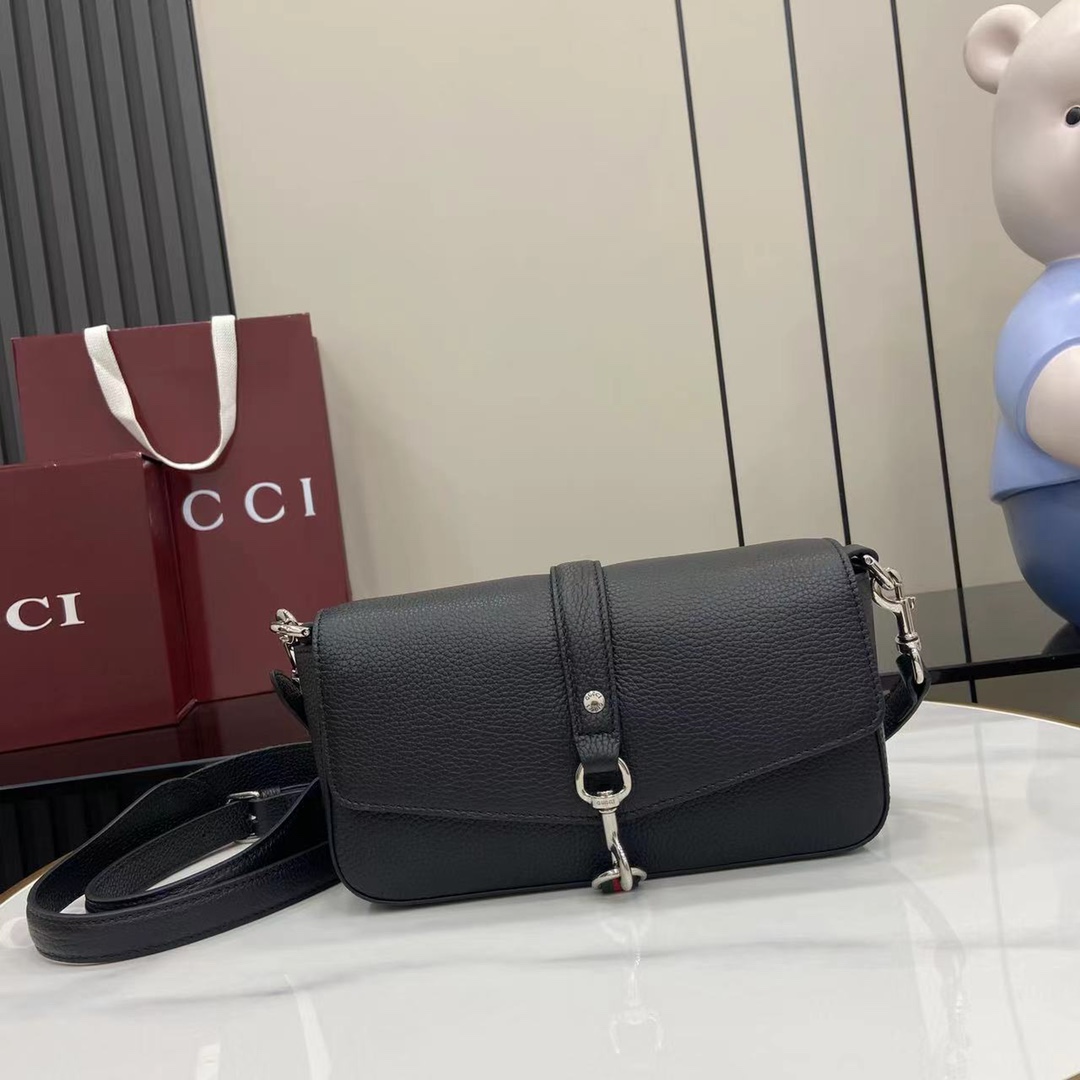 Gucci Small Crossbody Bag With Hook Closure - DesignerGu