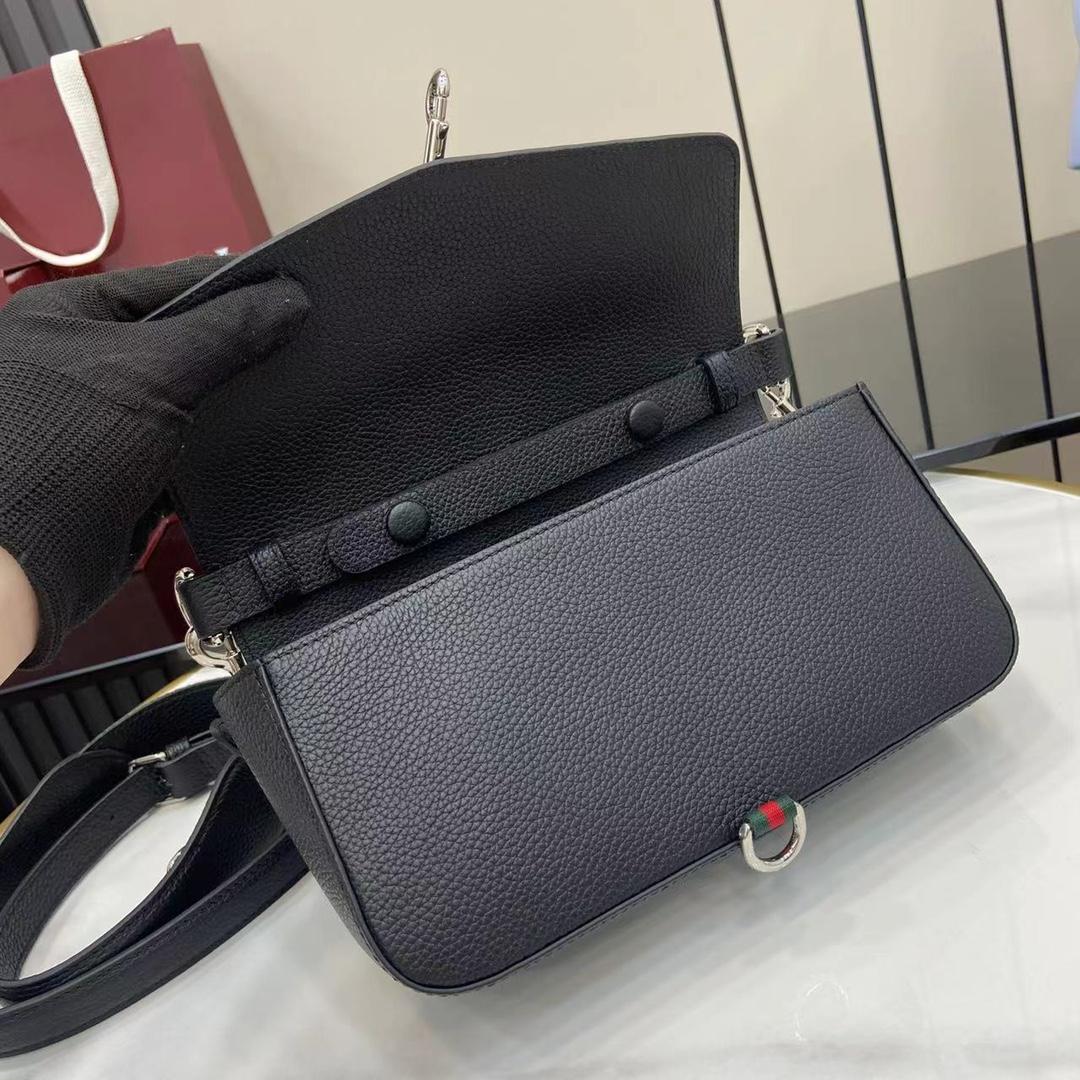 Gucci Small Crossbody Bag With Hook Closure - DesignerGu