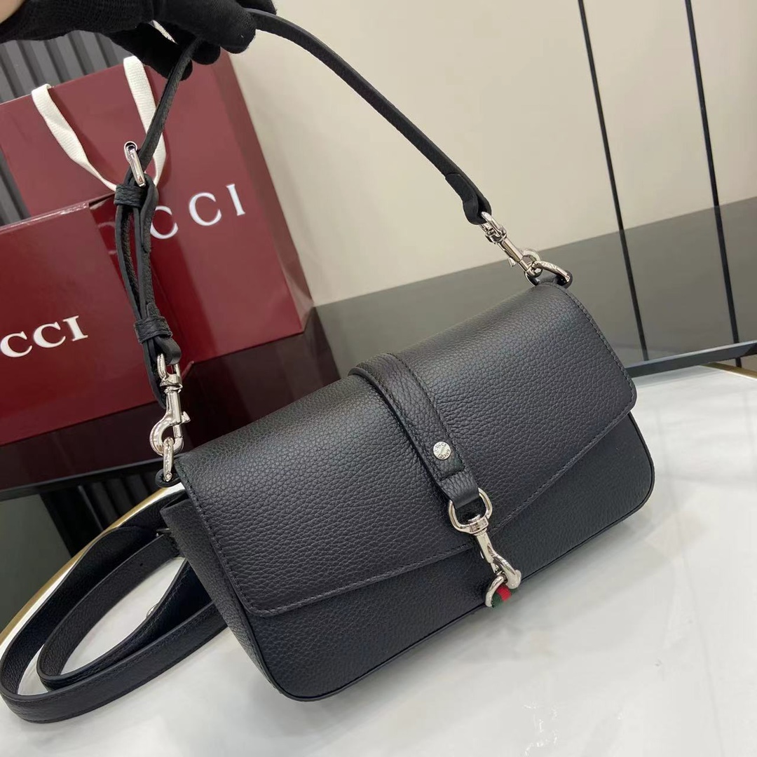 Gucci Small Crossbody Bag With Hook Closure - DesignerGu