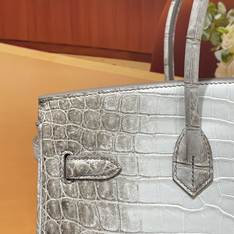 Hermes Birkin Crocodile White   35cm - DesignerGu