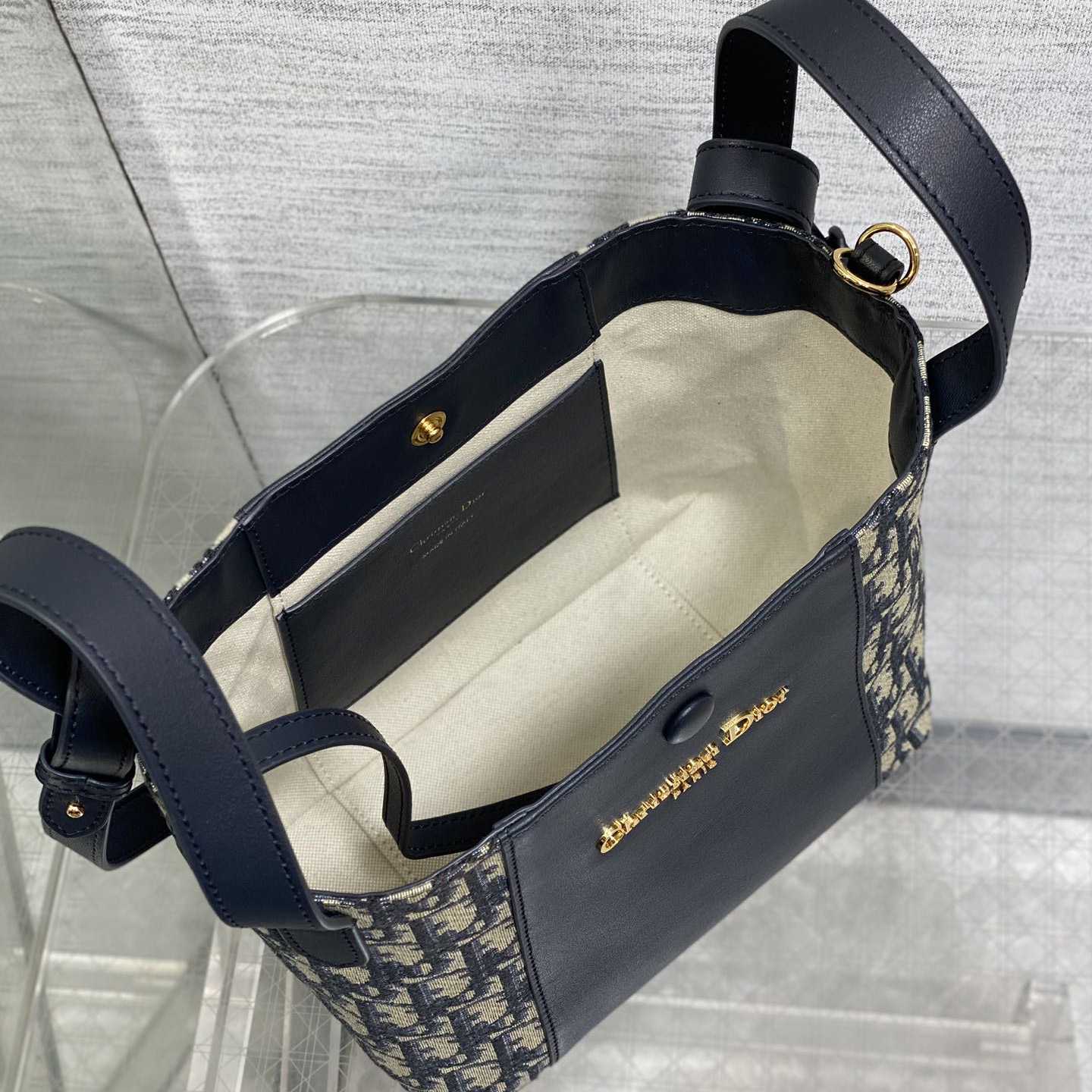 Dior Medium Signature Bucket Bag  - DesignerGu
