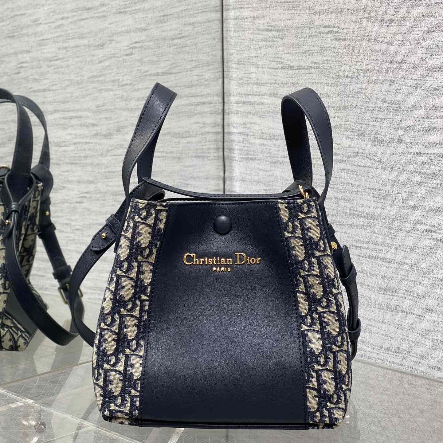 Dior Medium Signature Bucket Bag  - DesignerGu