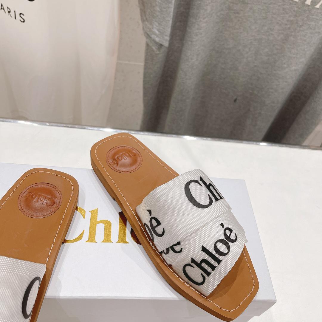 Chloe Woody Cloth Mules - DesignerGu