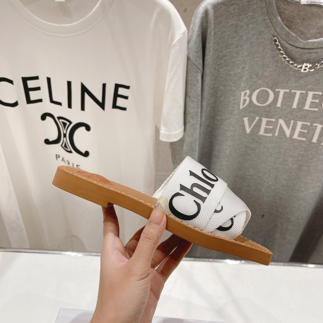 Chloe Woody Cloth Mules - DesignerGu