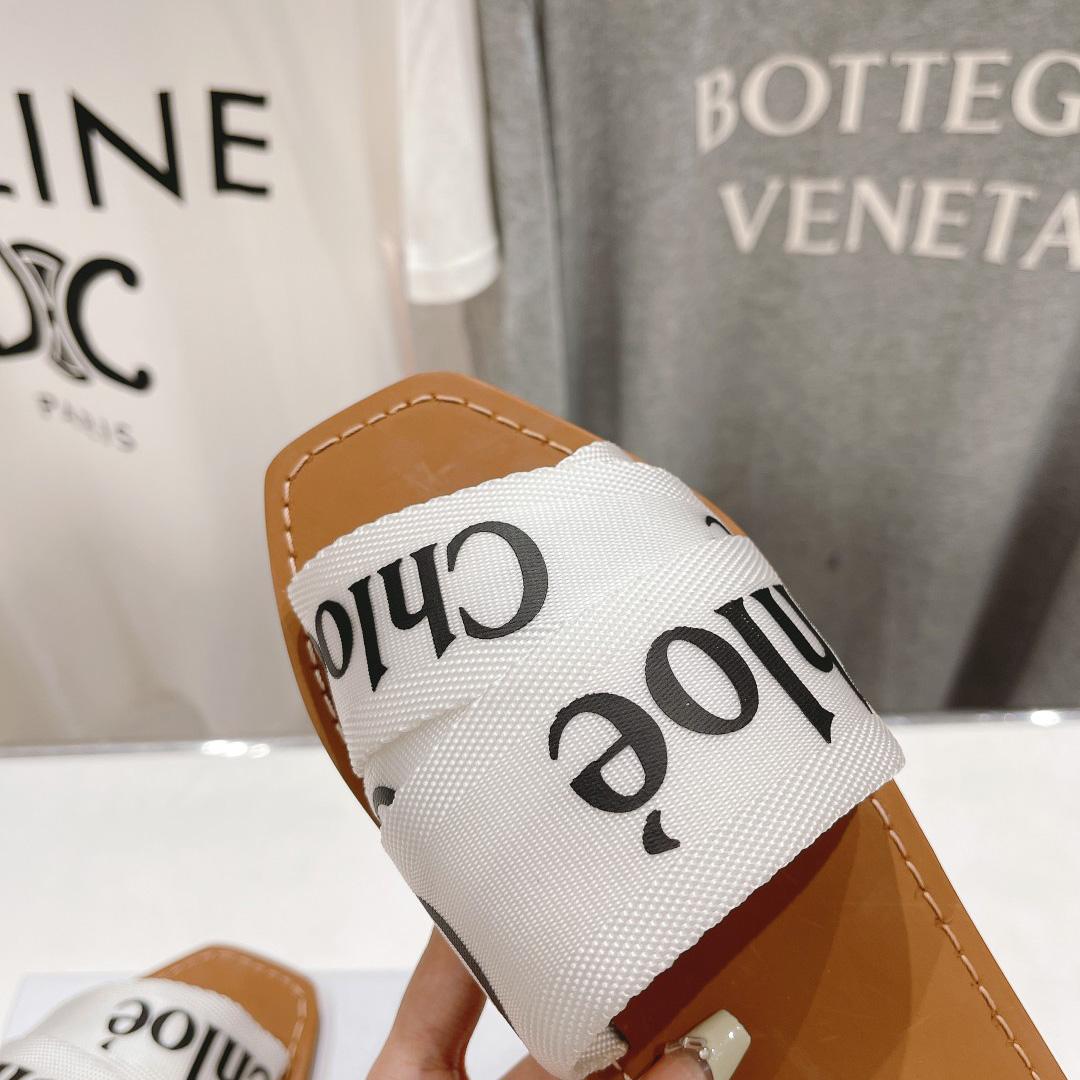 Chloe Woody Cloth Mules - DesignerGu