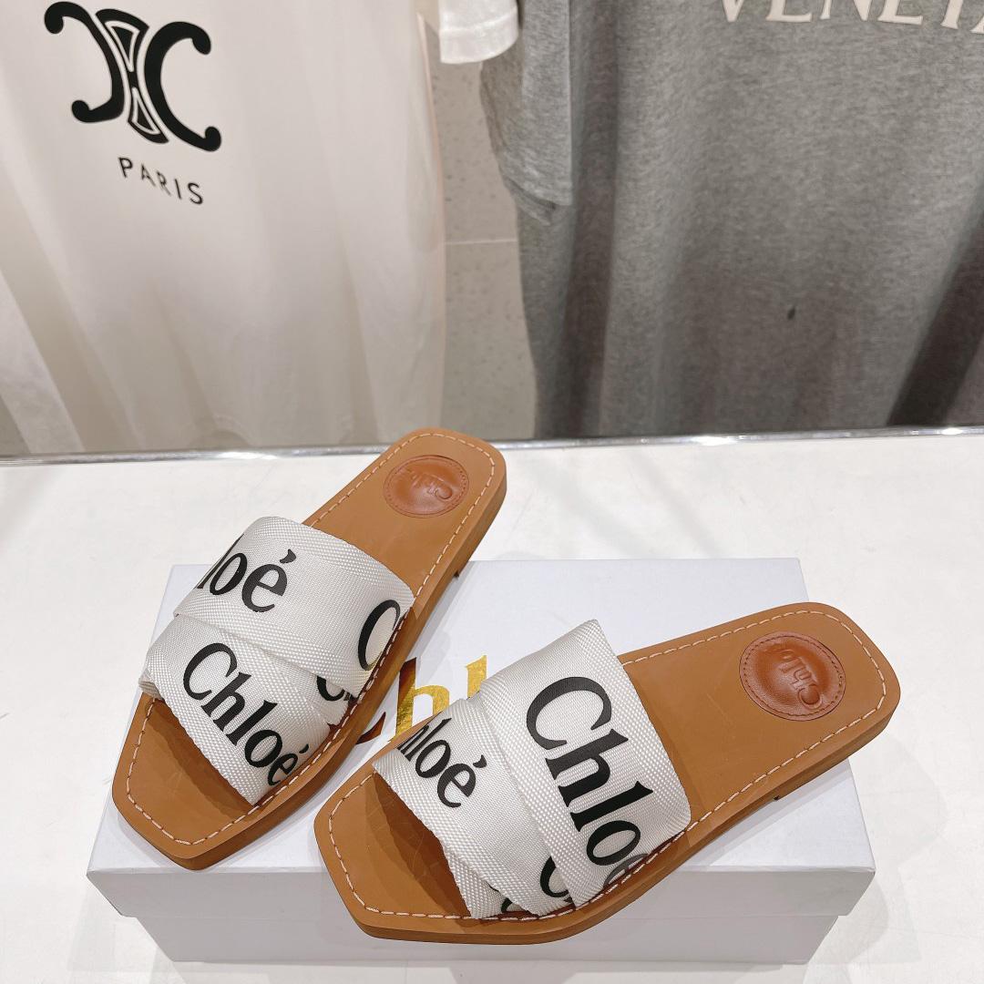 Chloe Woody Cloth Mules - DesignerGu