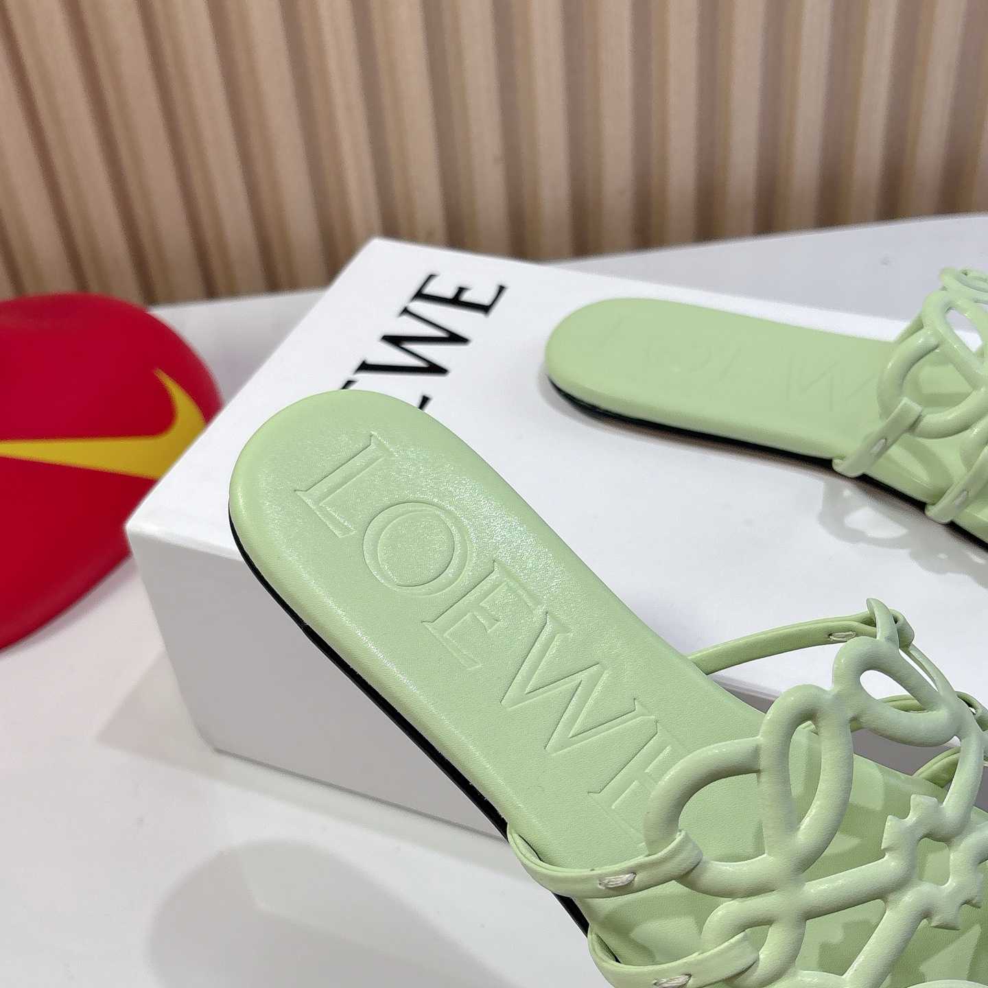 Loewe Petal Anagram Slide In Soft Calfskin - DesignerGu