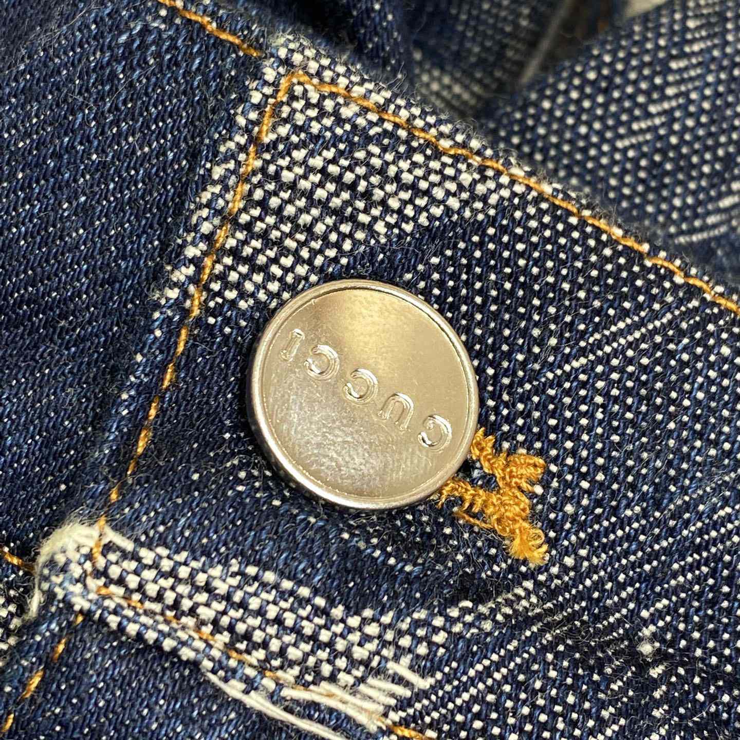 Gucci Denim Jacquard Pant  - DesignerGu