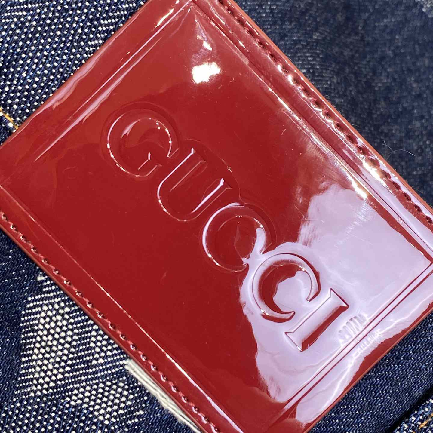 Gucci Denim Jacquard Pant  - DesignerGu