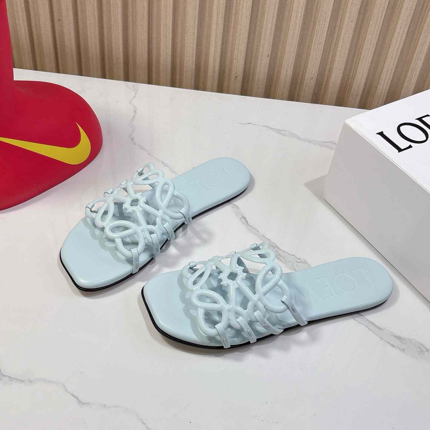 Loewe Petal Anagram Slide In Soft Calfskin  - DesignerGu